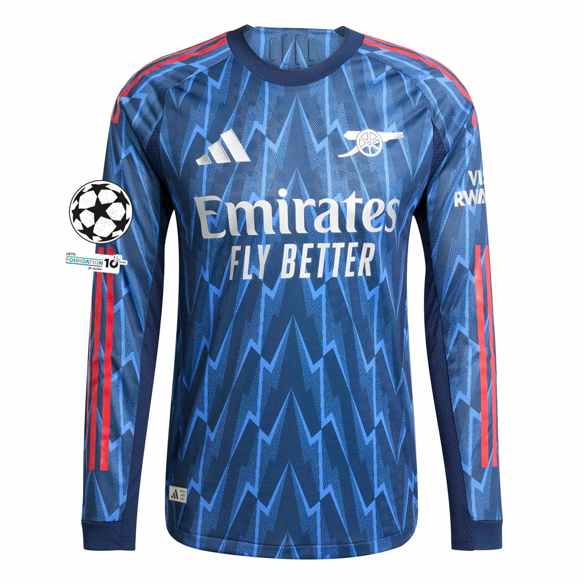 Authentic Arsenal Long Sleeve Away Jersey 25/26 UCL