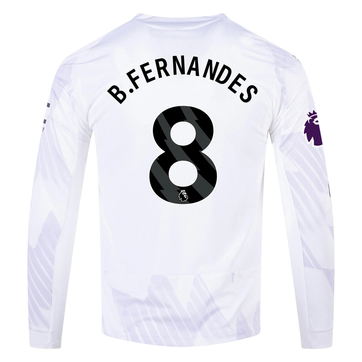 Authentic B. Fernandes Manchester United Long Sleeve Away Jersey 25/26