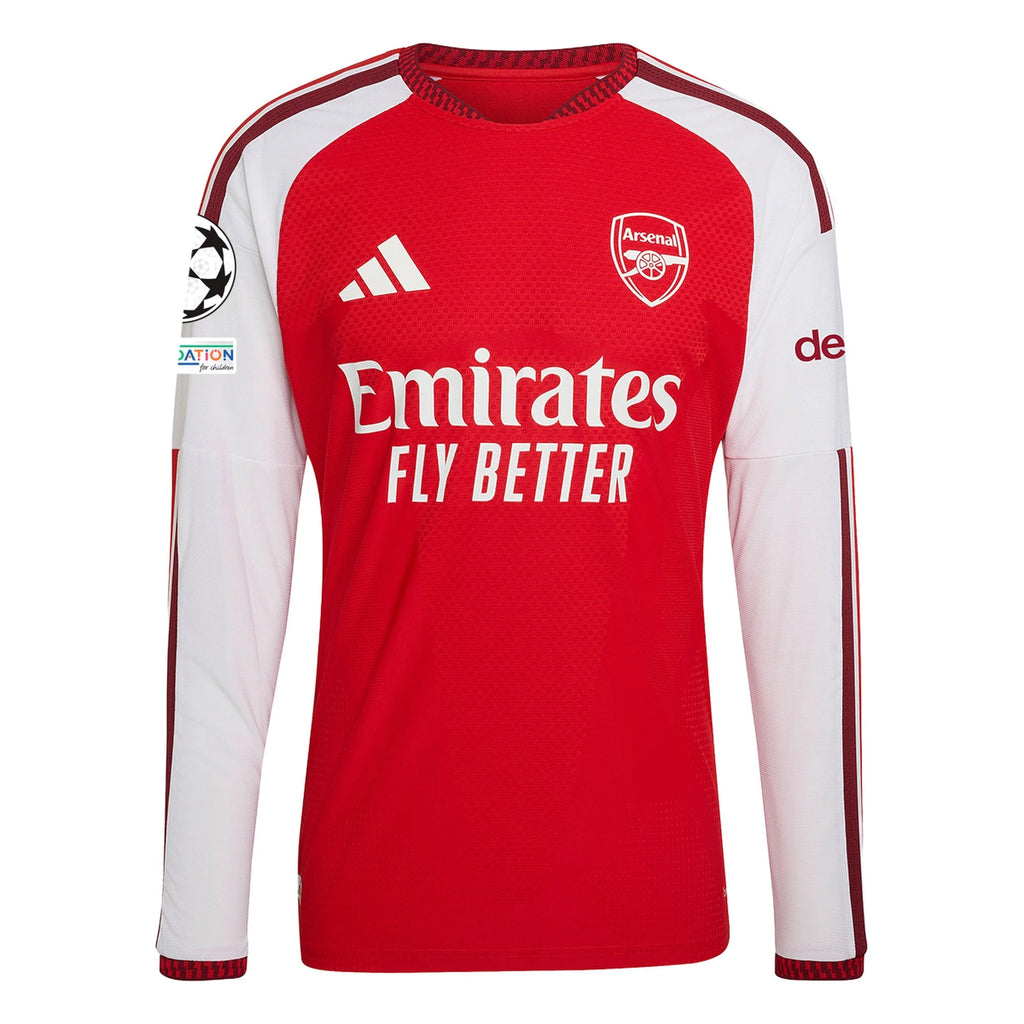 Authentic Arsenal Long Sleeve Home Jersey 26/27 UCL