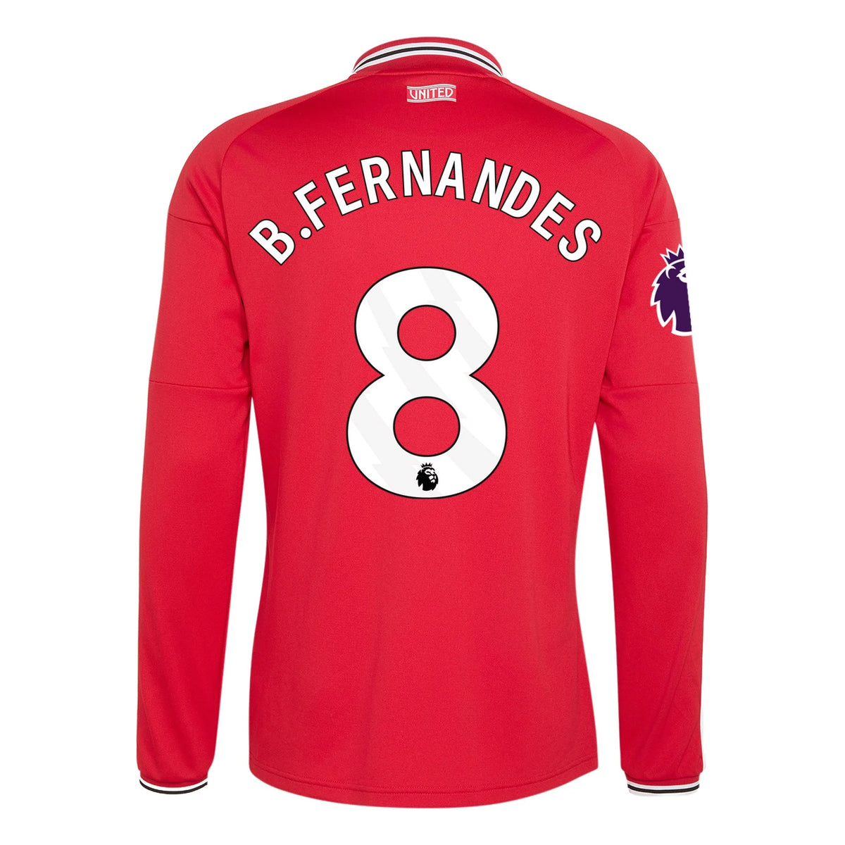 Authentic B. Fernandes Manchester United Long Sleeve Home Jersey 26/27